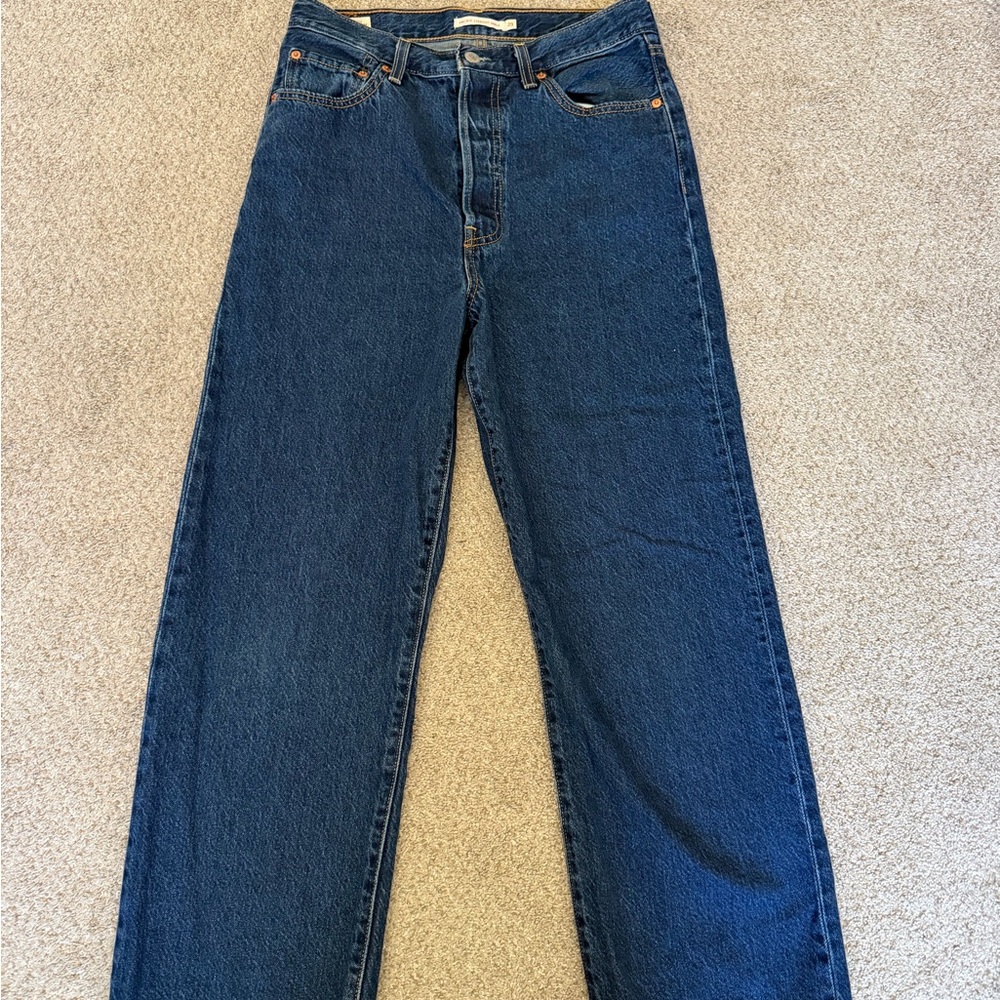 Levi's Women's Straight Leg Jeans - Dark Blue